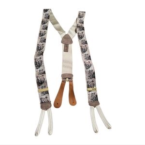 RARE Trafalgar Limited Edition Calvin Curtis Bear & Bull Stock Market Suspenders